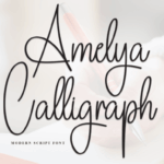 Amelya Calligraph Font - Featured Image