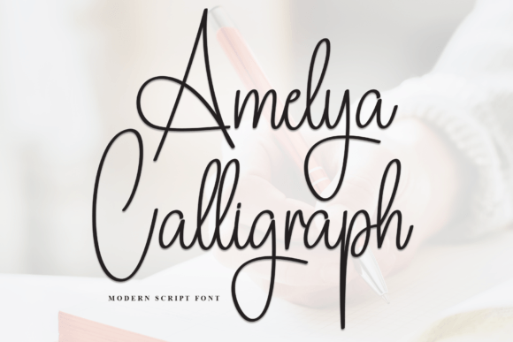 Amelya Calligraph Font - Featured Image
