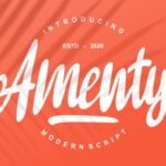 Amenty Script Font - Featured Image