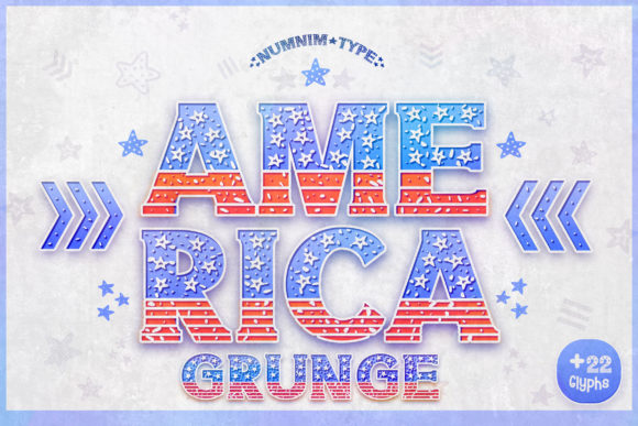 America Grunge Font - Featured Image