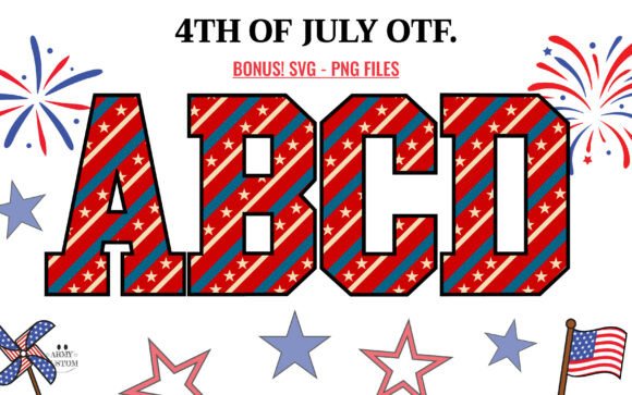 American 4th of July Font - Featured Image