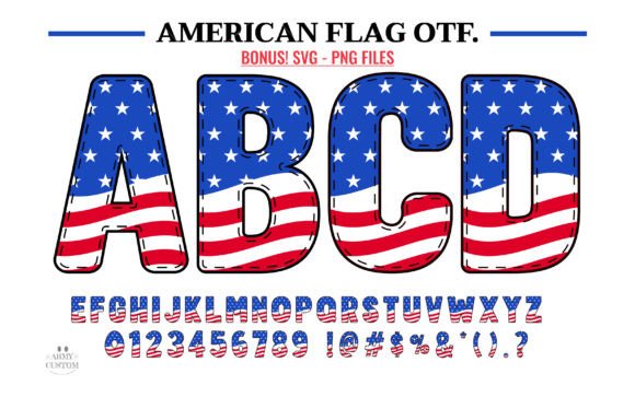 American Flag Font - Featured Image