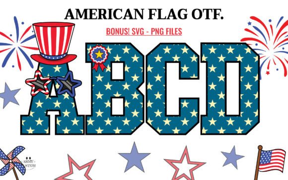 American Flag Font - Featured Image