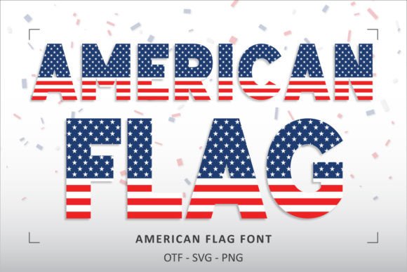 American Flag Font - Featured Image