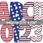 American Flag Font - Featured Image