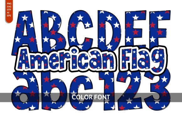 American Flag Font - Featured Image