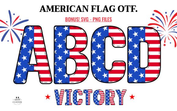 American Flag Font - Featured Image