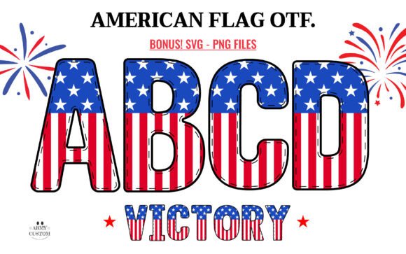 American Flag Font - Featured Image