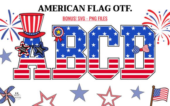 American Flag Font - Featured Image