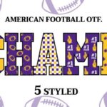 American Football 5 Balls Font - Featured Image