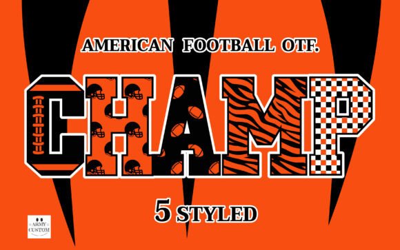 American Football 7 Tiger Font - Featured Image