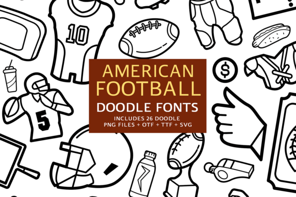 American Football Doodle Font - Featured Image