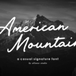 American Mountain Font - Featured Image
