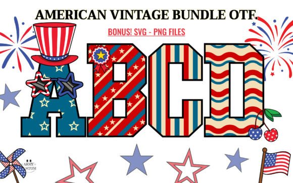 American Vintage Bundle Font - Featured Image