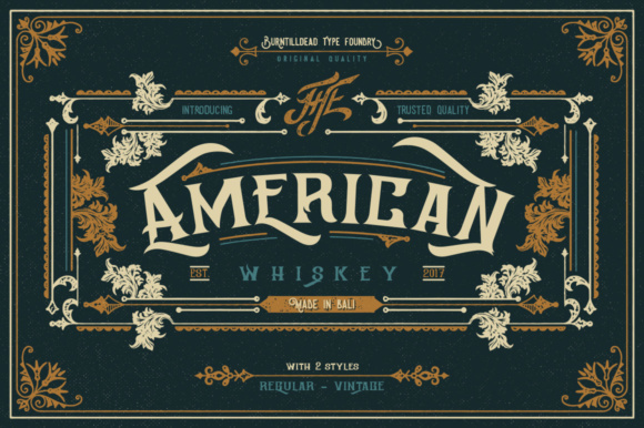 American Whiskey Font - Featured Image