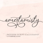 Amerta Misty Script Font - Featured Image