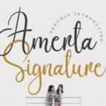 Amerta Signature Font - Featured Image