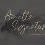 Ametta Signature Script Font - Featured Image