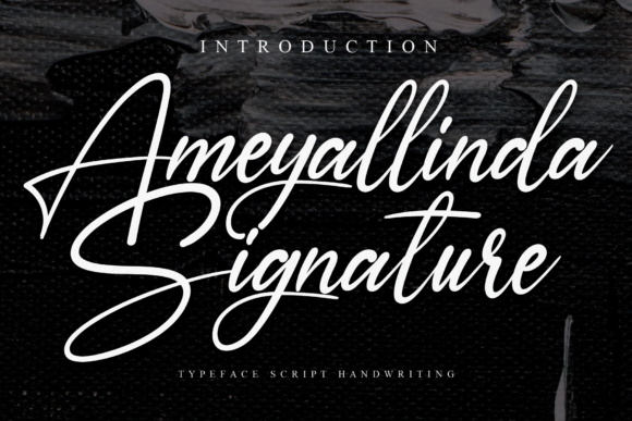 Ameyallinda Signature Font - Featured Image