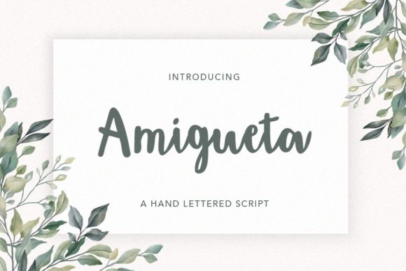 Amigueta Script Font - Featured Image