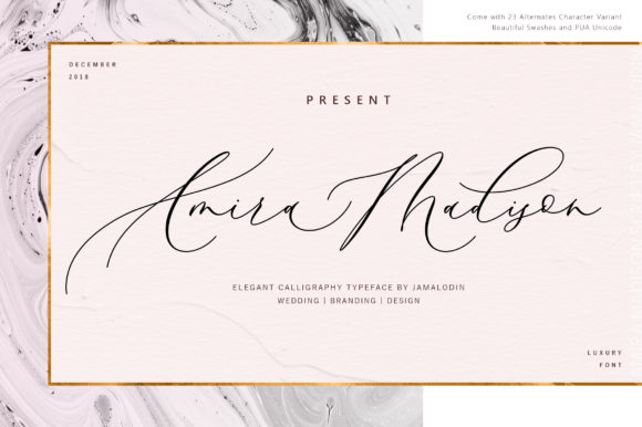 Amira Madison Font - Featured Image