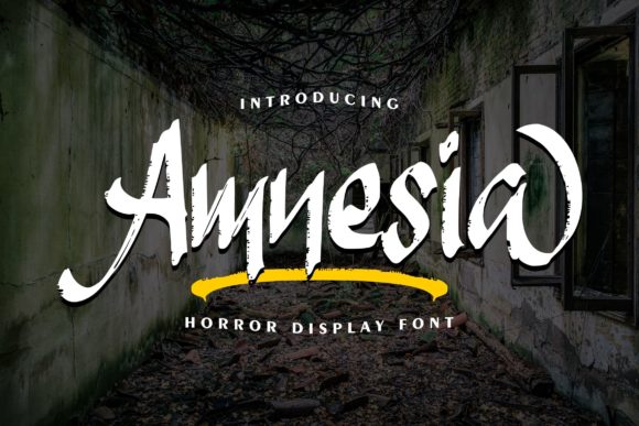 Amnesia Font - Featured Image