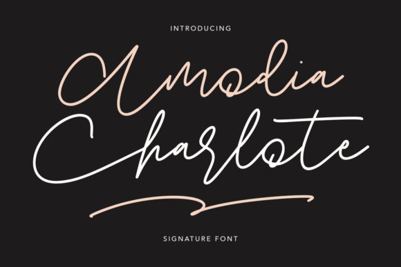 Amodia Charlote Font - Featured Image