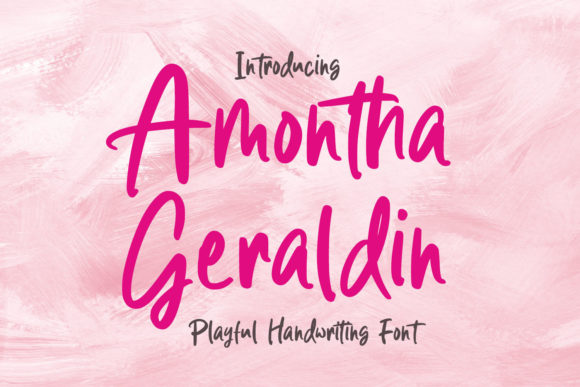 Amontha Geraldin Font - Featured Image