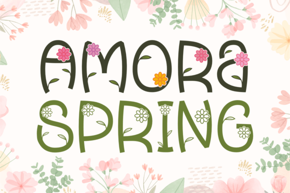 Amora Spring Font - Featured Image