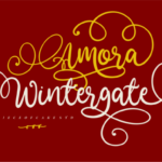 Amora Wintergate Font - Featured Image