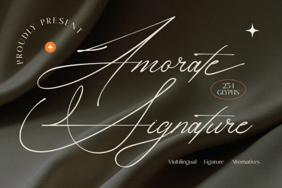 Amorate Signature Font - Featured Image