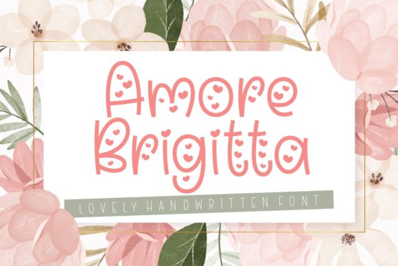 Amore Brigitta Font - Featured Image