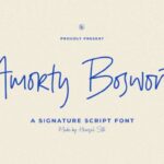 Amorty Bosworth Font - Featured Image