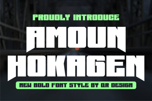 Amoun Hokagen Font - Featured Image