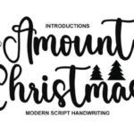 Amount Christmas Font - Featured Image