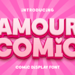 Amour Comic Font - Featured Image