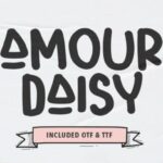 Amour Daisy Font - Featured Image