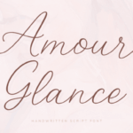 Amour Glance Font - Featured Image