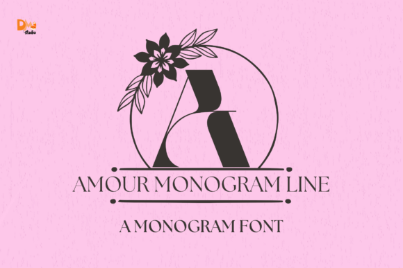 Amour Monogram Line Font - Featured Image