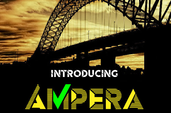 Ampera Font - Featured Image