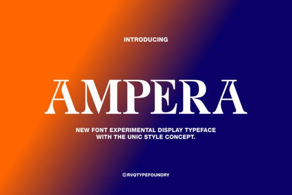 Ampera Font - Featured Image
