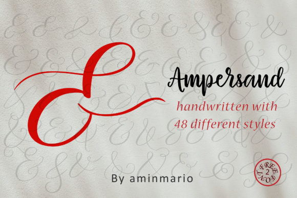 Ampersand | 48 Different Styles Font - Featured Image