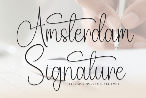 Amstedam Signature Font - Featured Image
