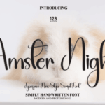 Amster Night Font - Featured Image
