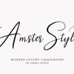 Amster Style Font - Featured Image