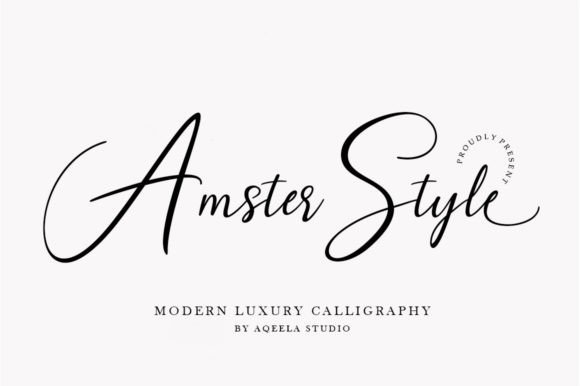 Amster Style Font - Featured Image