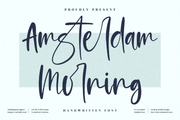 Amsterdam Morning Font - Featured Image