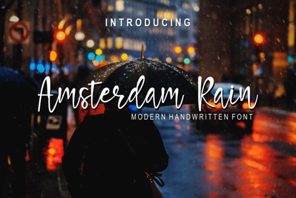 Amsterdam Rain Font - Featured Image