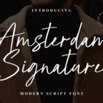 Amsterdam Siganture Font - Featured Image