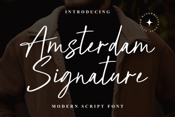 Amsterdam Siganture Font - Featured Image